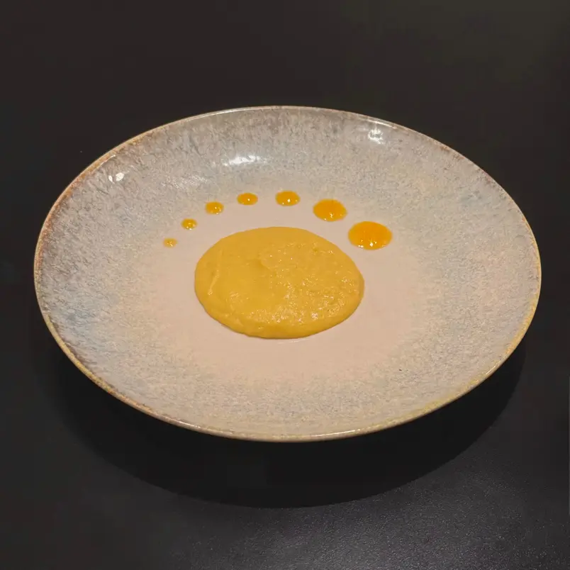 creation thumb for Creamy Polenta with Peach Syrup