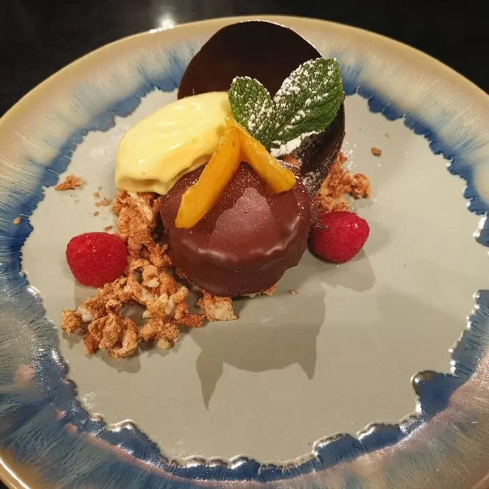 creation thumb for Sacher Torte "New Style" / Biskuit/ Rumbaiser/ Aprikoseneis