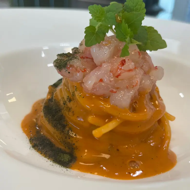 creation thumb for Spaghetti with Red Prawns Cream