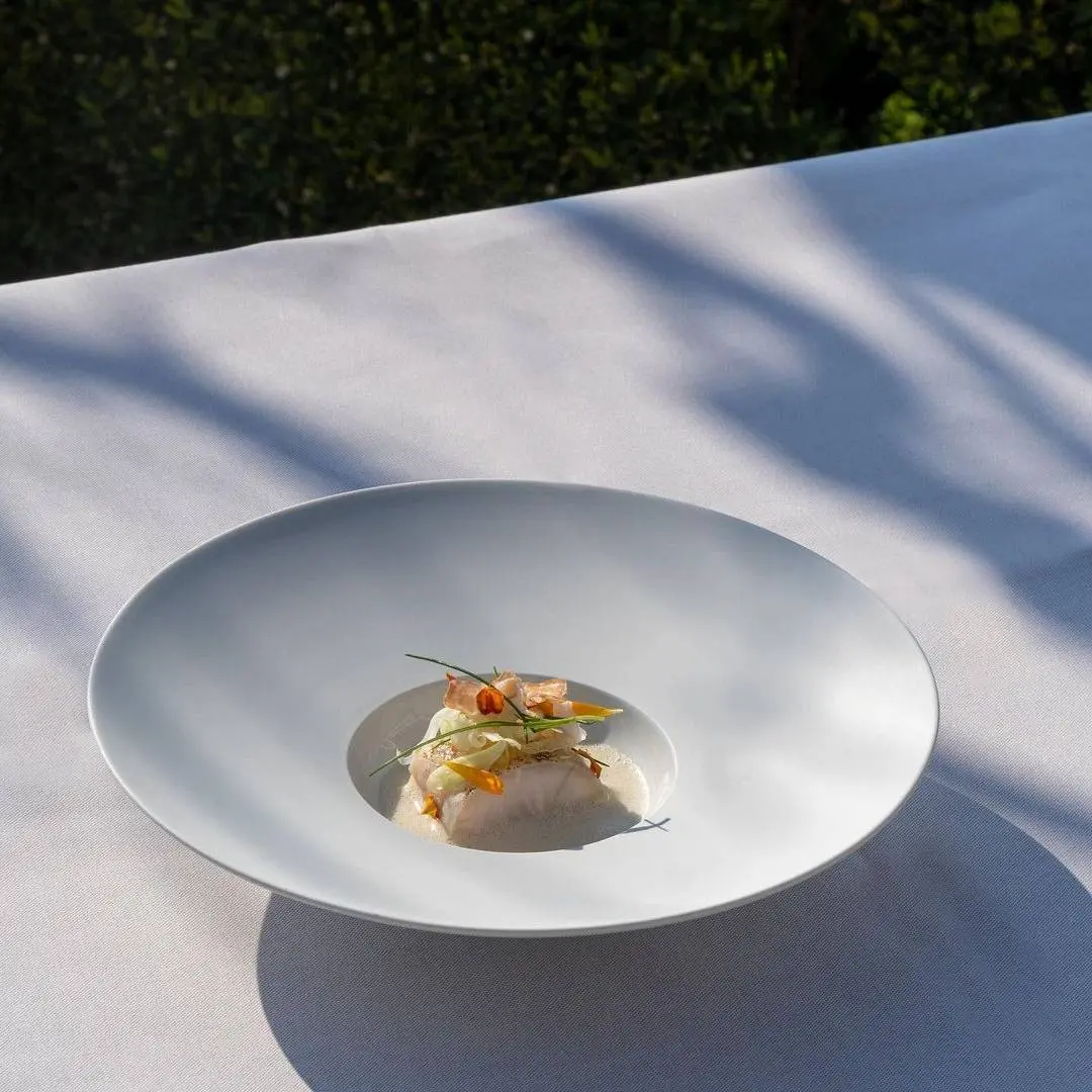 creation thumb for pike perch | vin jaune | fennel | lardo