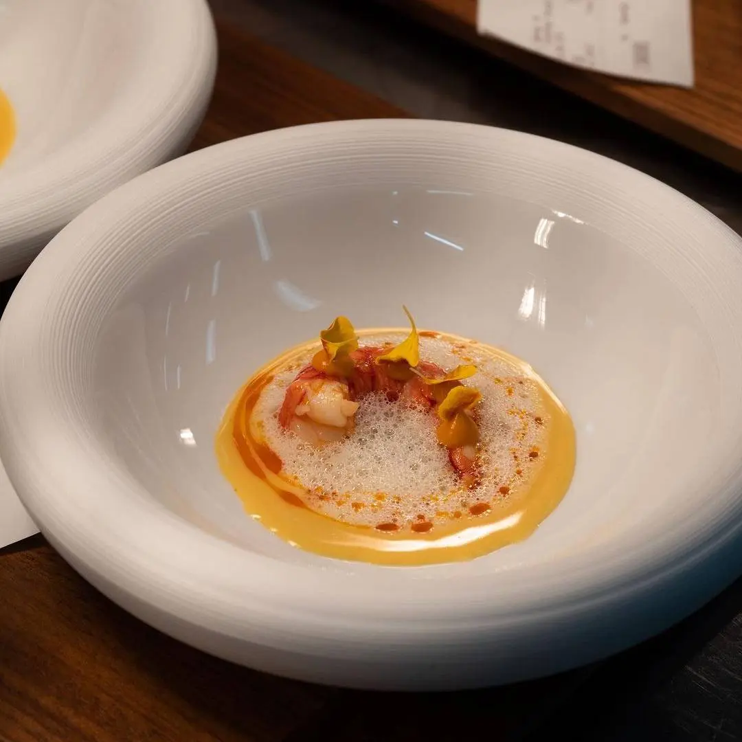 creation thumb for Roasted Carabinero | Yuzu Kosho | XO paste | Mojo