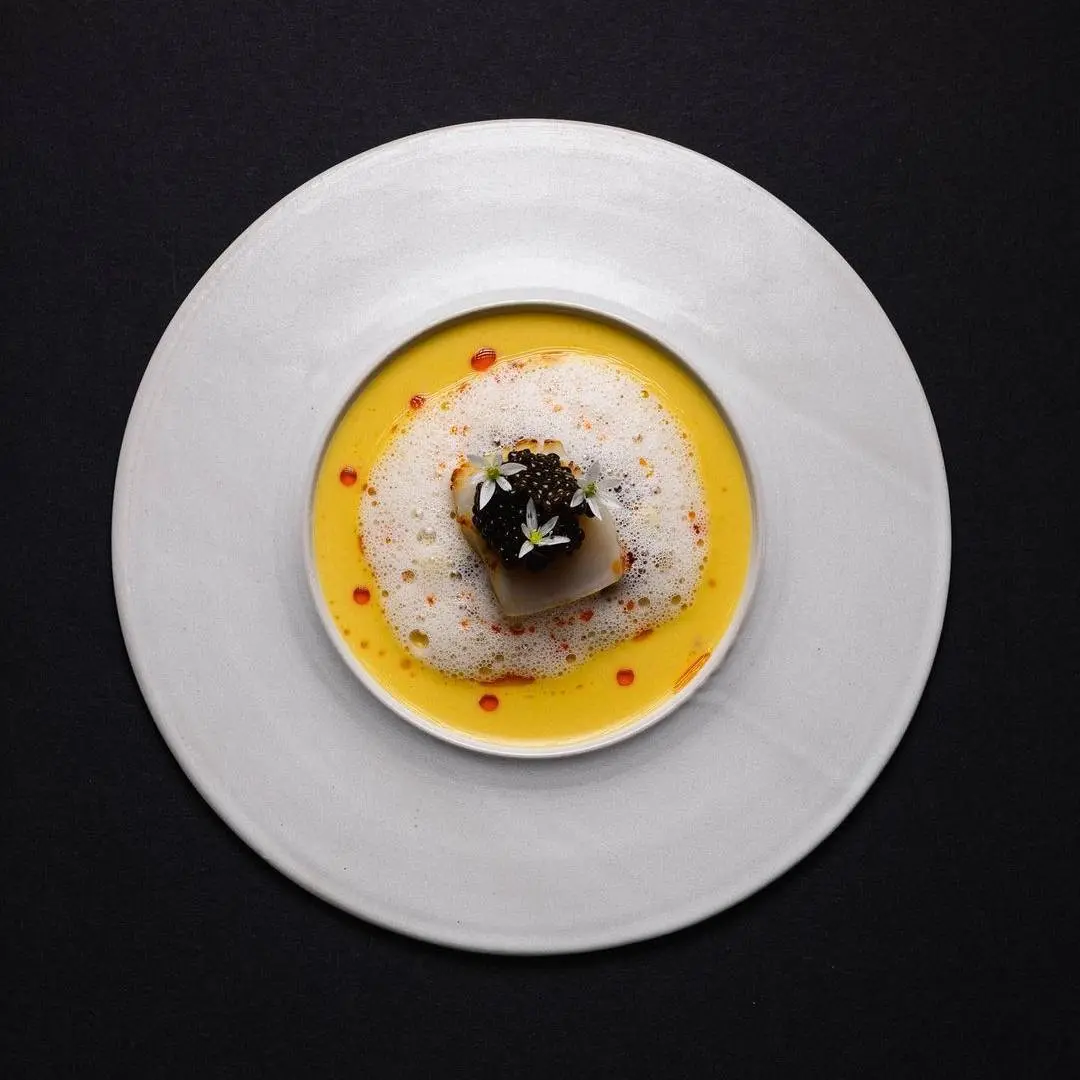 creation thumb for scallop | yuzu kosho | buttermilk | xo