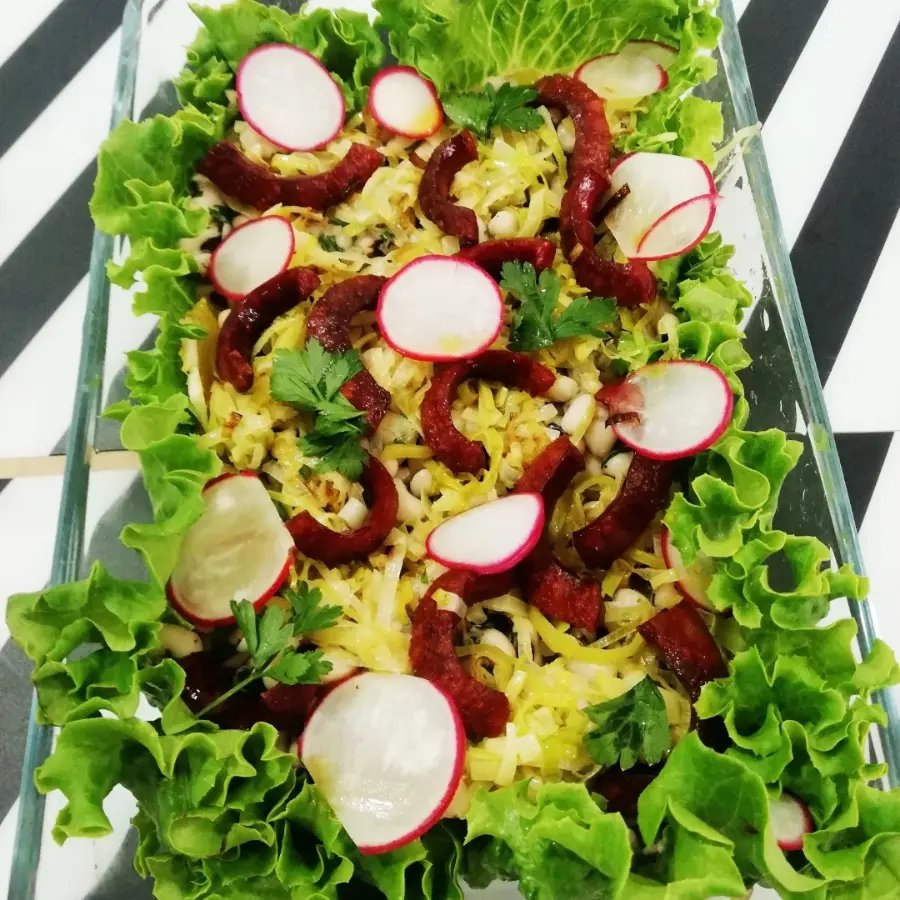 creation thumb for Salada de Feijão Frade com linguiça