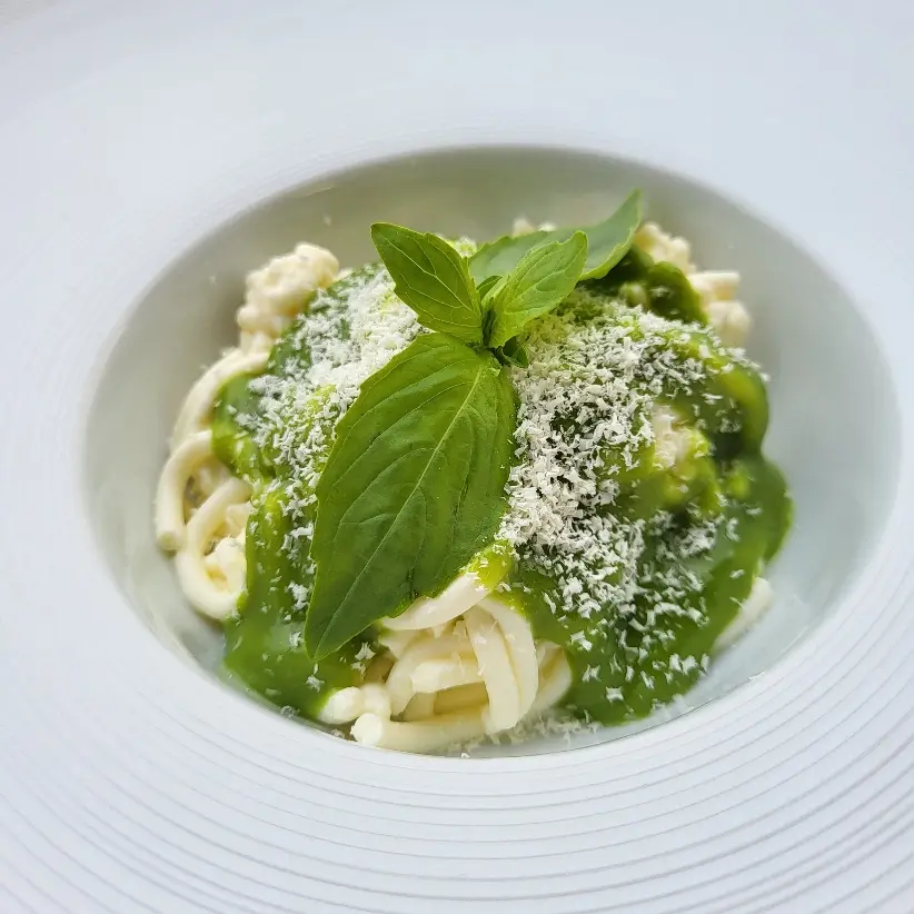 creation thumb for Pesto spaghetti illusion