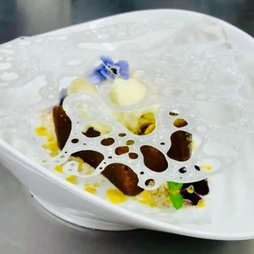 creation thumb for Corn bread with ice cream eggnog