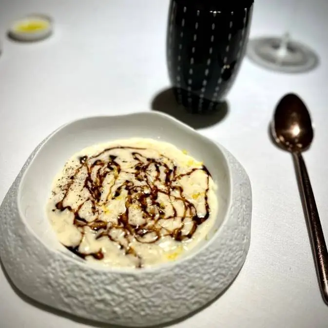 creation thumb for Acquerello Rice with Burrata, Lemon and Liquorice