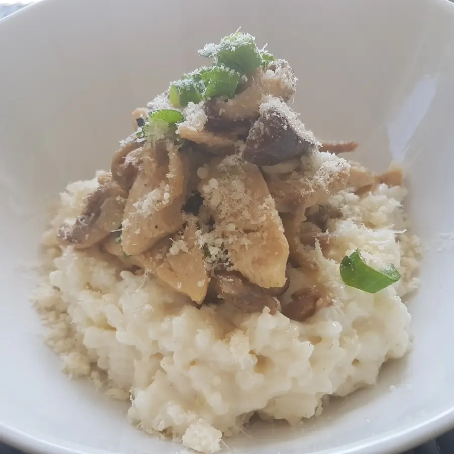 creation thumb for Risotto#Parmesan#Chicken#Pilz