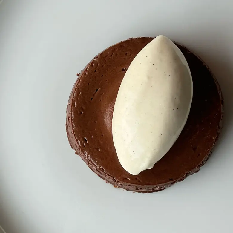 creation thumb for Chocolate & Olive Oil Baked Mousse