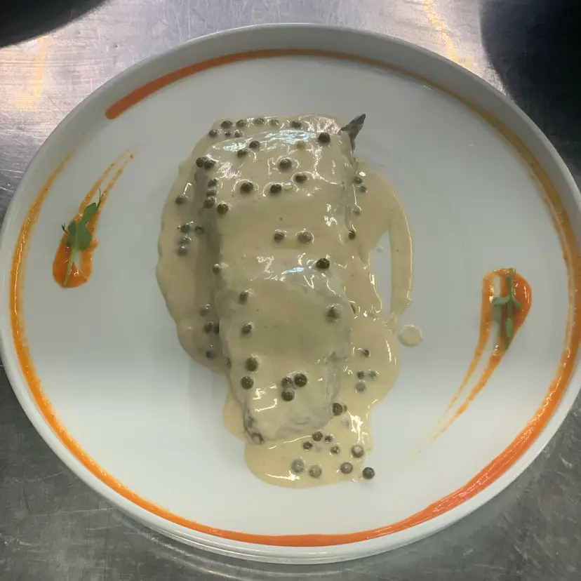 creation thumb for Beef Fillet with Cream and Green Pepper