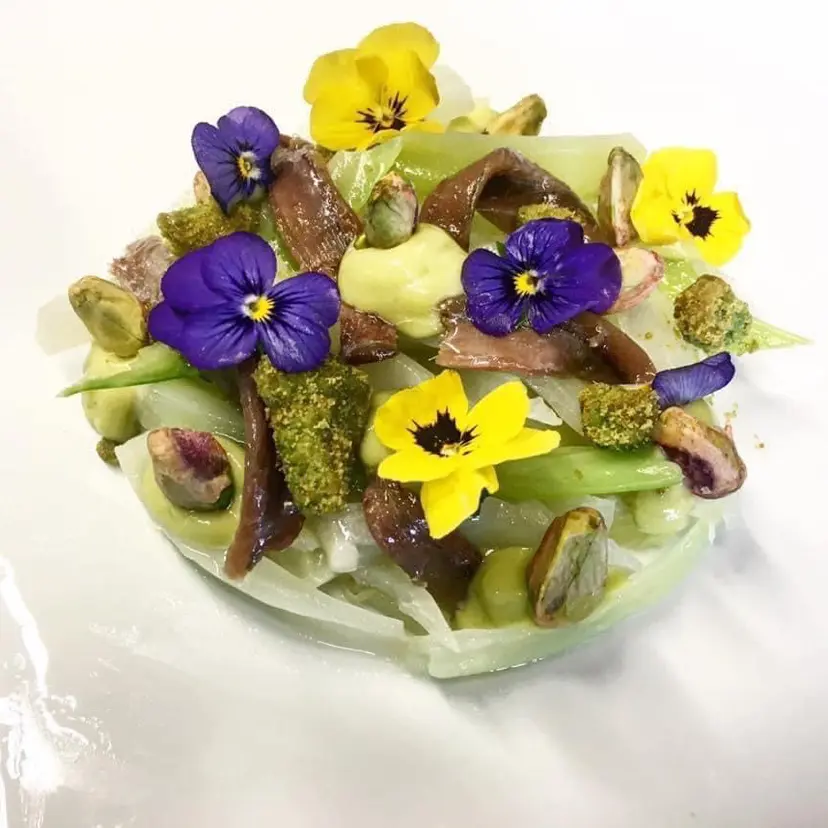 creation thumb for Cetara Anchovies Celery Pistachios and Bernese