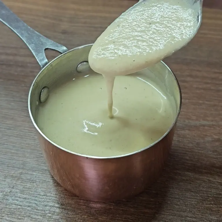 creation thumb for Wine cream sauce with baked eggplant and confit garlic