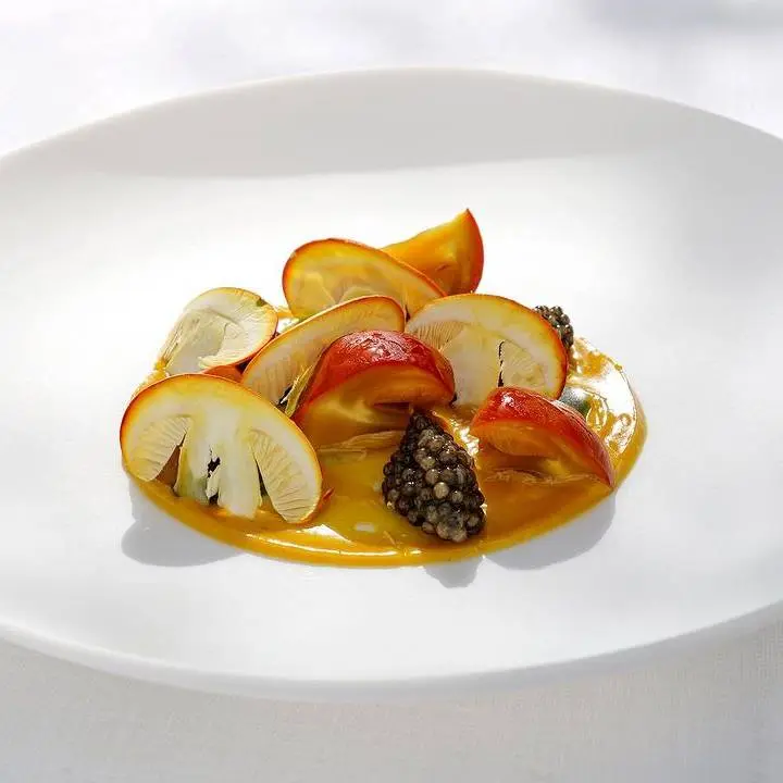 creation thumb for Hollandaise of Caesar Mushroom, Caesar Mushroom and Caviar