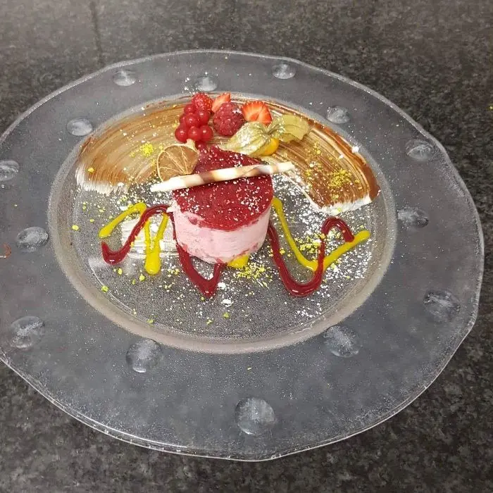 creation thumb for Parfait framboise, coulis de fruits rouges