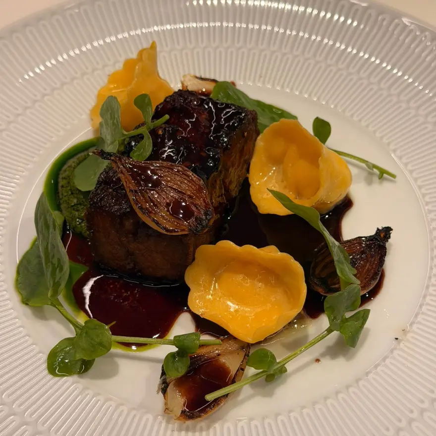 creation thumb for Cupim, tortelloni de aligot, Bordelaise, creme de agrião.