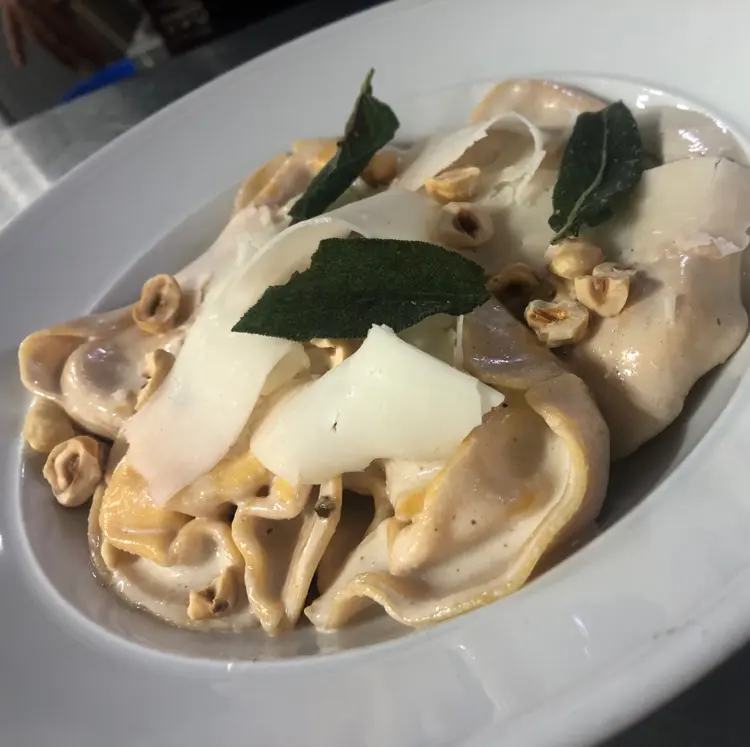 creation thumb for Cappelletti filled with Gruyère & chestnut foam