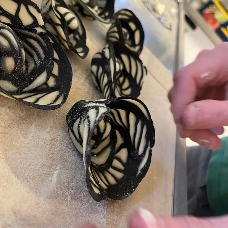 creation thumb for Butterfly tortellini filled with ricotta and pecorino