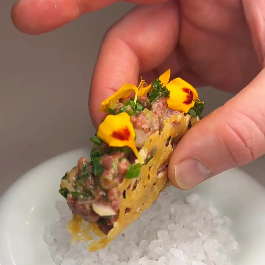 creation thumb for Wagyu Beef Tartare Taco