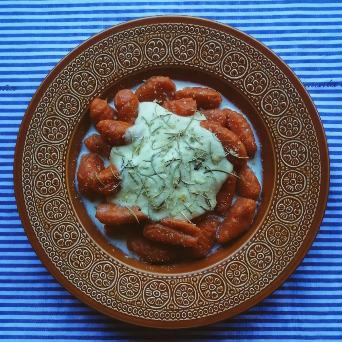 creation thumb for Pumpkin Gnocchi in Whey Sauce