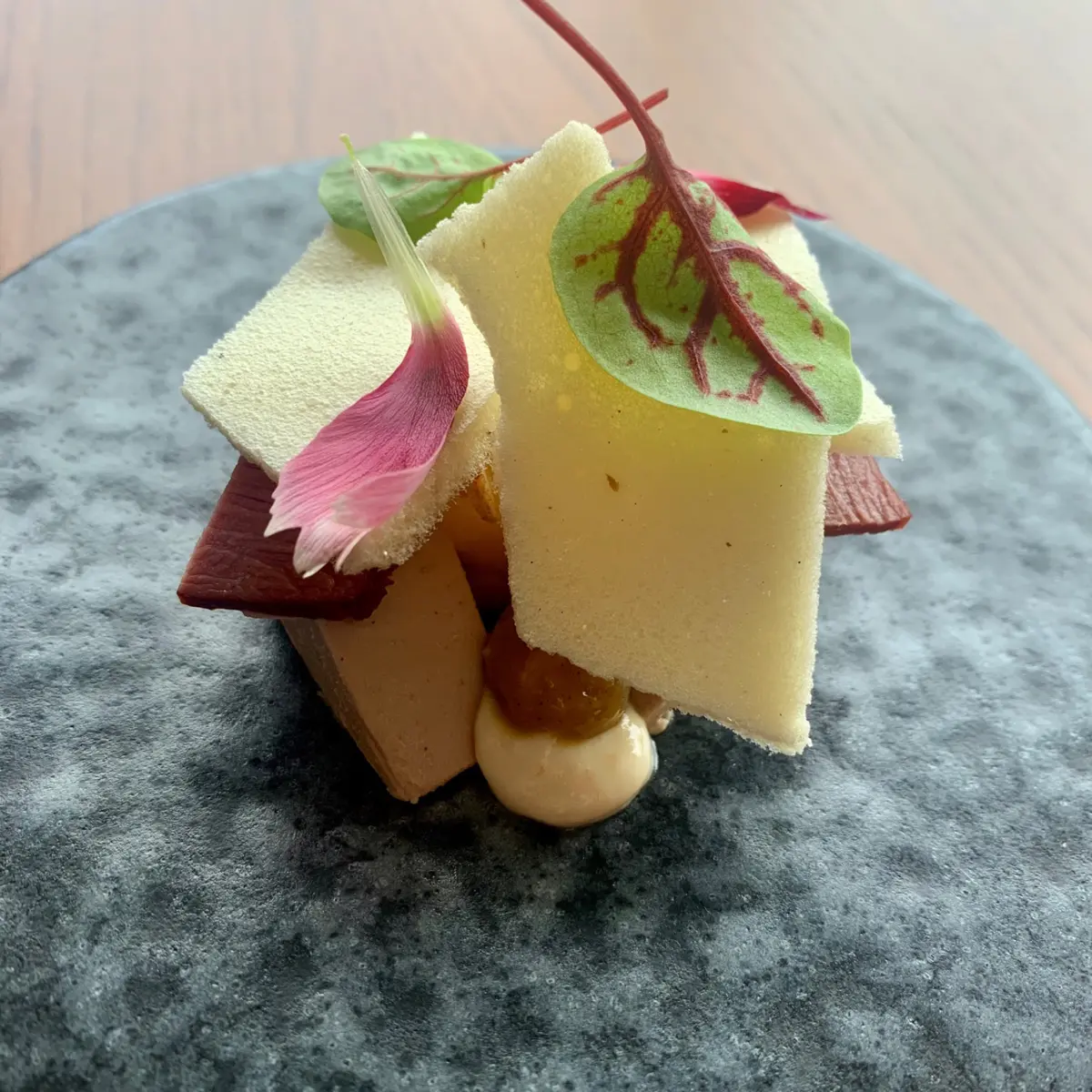 creation thumb for Foie Royale, Indian spices, mango, yoghurt and macadamia nut