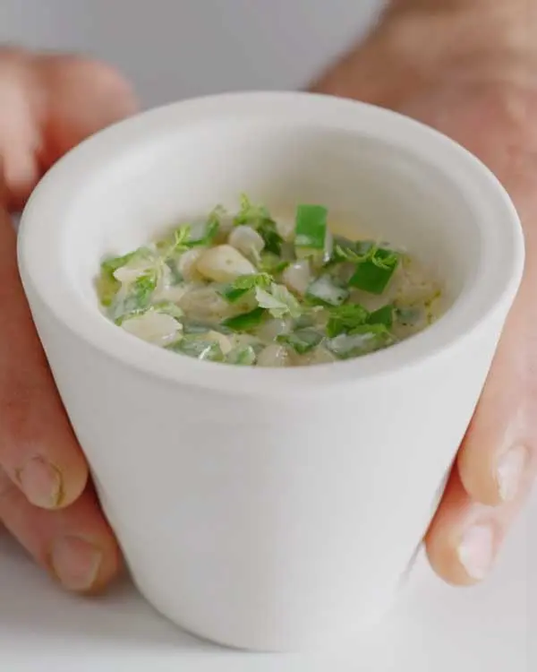 creation thumb for #6 Green Beans & Razor Clams with Corn Soup