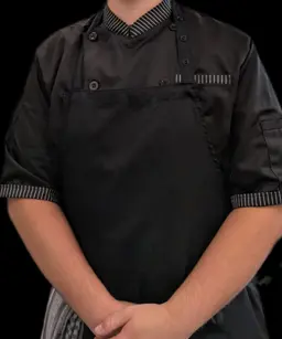 Schürze schwarz