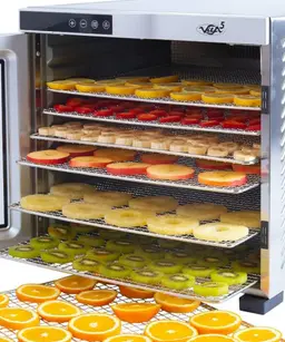 Vita5 Deshydrateur Alimentaire avec 10 Plateaux en Inox