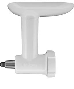 KitchenAid Accessoires - 5KSMFGA - Hachoir à Viande pour KitchenAid Robot Pâtissier - Hachoir à Légume - Moulin Alimentaire en Plastique Blanc