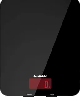 ACCUWEIGHT s Balance de cuisine et de nourriture numérique avec plate-forme en verre trempé, balance alimentaire électronique avec écran LCD rétroéclairé, balance multifonctionnelle