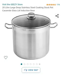 Large cooking pot
